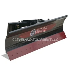 NEW 84" VIRNIG V40 SNOW PLOW BLADE ATTACHMENT John Deere Cat SkidSteer Loader 7'