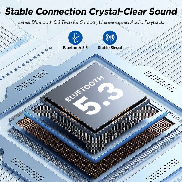 Alternate view of Mpow Waterproof Bone Conduction Headphones Wireless Bluetooth 5.3 Headset