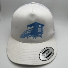 Trucker Hat /Yupoong Classic 6506 5 Panel Snapback White/blue GR7
