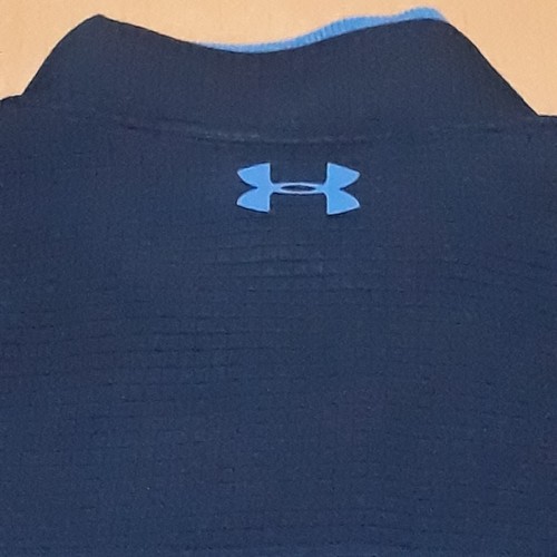 UA Under Armor Storm Golf Vest Full Zip Blue Loose Fit Cold Gear Men's XL NWT - Picture 5 of 15