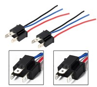 Draht Zopf Stecker HS1 Zwei Gurt Kopf Licht Birne Adapter Buchse Anschluss