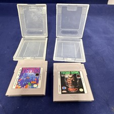 Nintendo Game Boy 2 Game Lot - Tetris (1989) & Tecmo Bowl (1991) W/ Cases TESTED