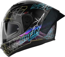 Nolan N60-6 SPORT RAINDANCE MATT BLACK FULL FACE TRACK MOTORCYCLE HELMET