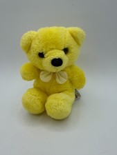 Russ Berrie Color Soft Yellow Plush Teddy Bear 375 Small Mini 6" Sitting