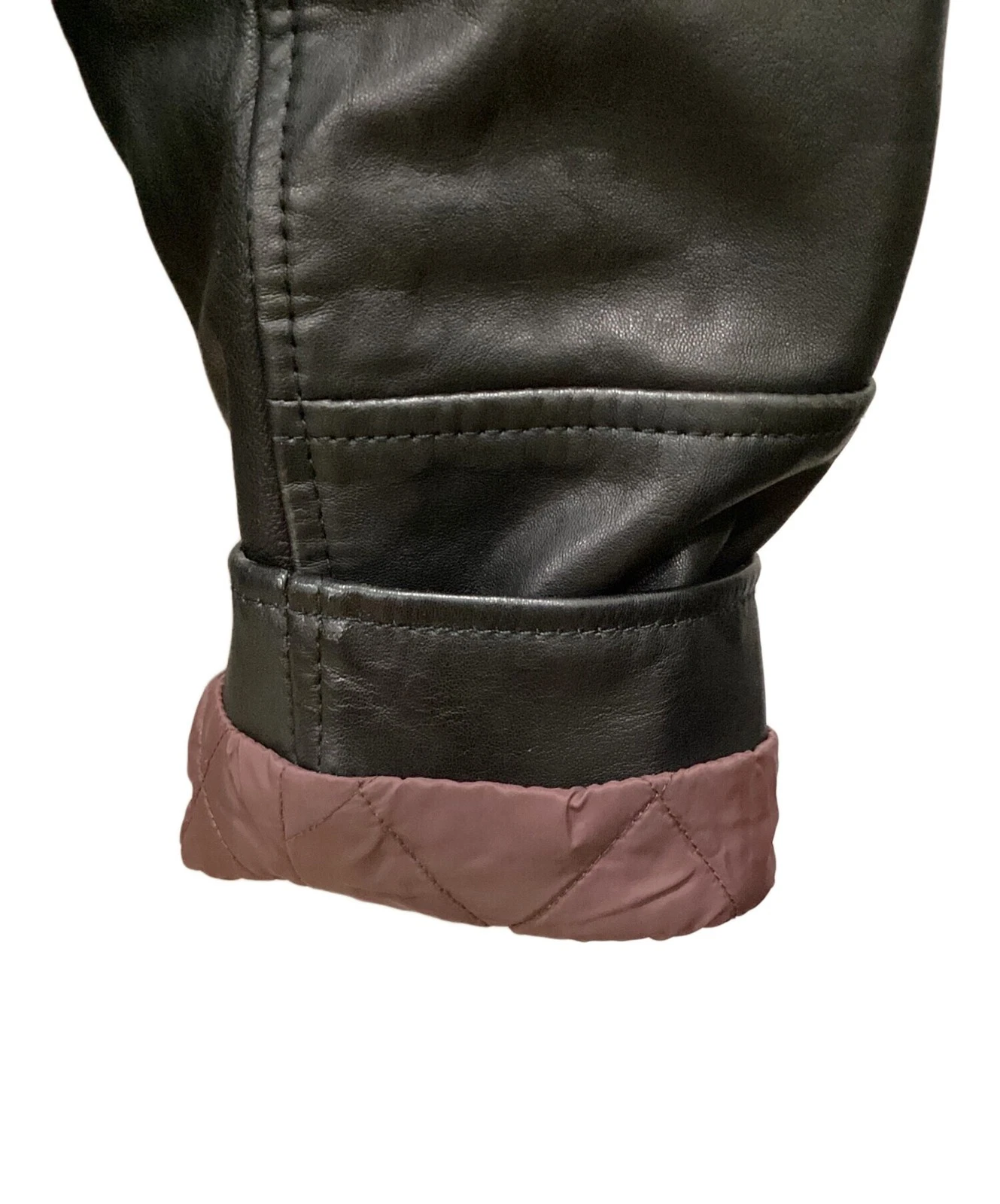 GAP Leather Jacket Men's Size M Black - product detail image 4