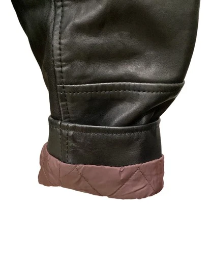 GAP Leather Jacket Men's Size M Black image 4