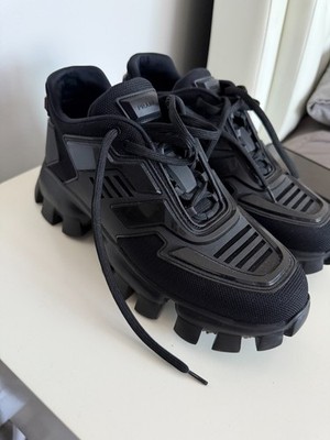 Prada Cloudbust Thunder Low Top Sneakers Black Women s Size 9.5