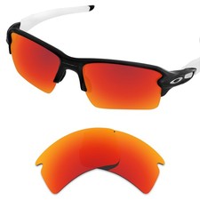 EYAR Polarized Replacement Lenses for-Oakley Flak 2.0 XL OO9188 59mm Fire Red