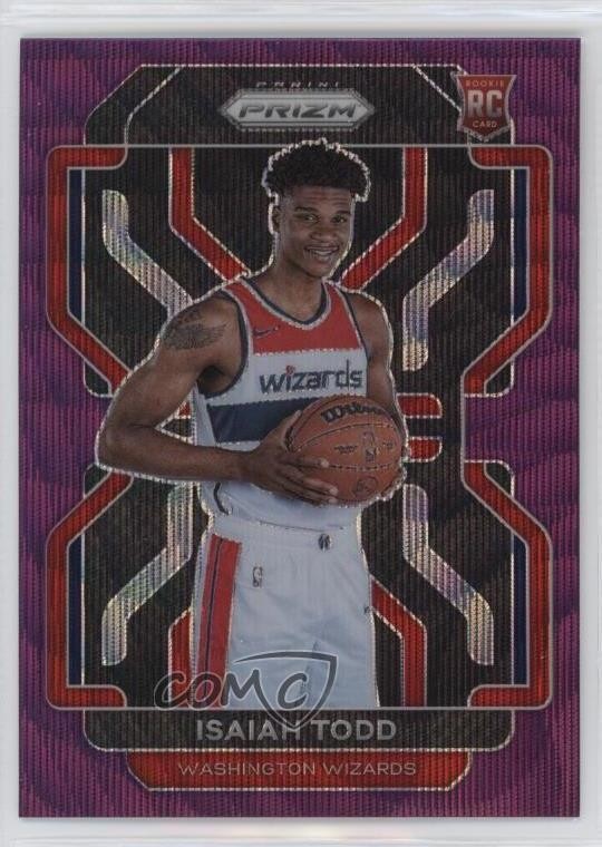 2021-22 Panini Prizm Purple Wave Prizm Isaiah Todd #299 Rookie RC fm0