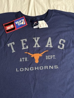 Vintage Y2K Texas Longhorns Pro Player Athletic Dept Football Tee NWT Size 2XL