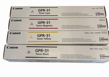 Canon GPR-31 Genuine Toner Set Black Yellow Cyan Magenta C5030 C5035 C5235 C5240