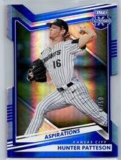 2022 Panini Elite Extra Edition #145 Hunter Patteson Aspirations Die Cut #/50
