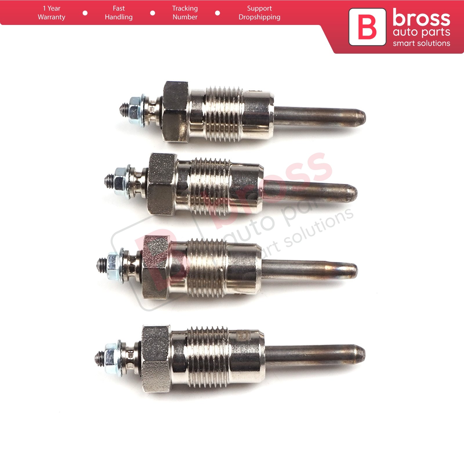 4 Piece Heater Glow Plugs 0001599101, GV626, 0100221311 for Mercedes 200 220 240