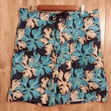 Men  s Board Shorts, Blue, Grey, Turqoise Swim Trunks By Phys.Sci. Size 38 36" 