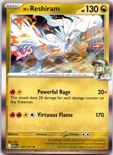 N's Reshiram 154/217 Rare Ascended Heroes Pokemon Holo NM