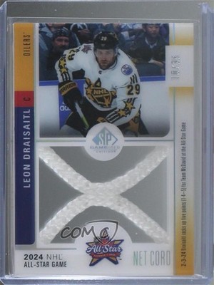 2024 Upper Deck SP Game Used All-Star Net Cord Relics 10/35 Leon Draisaitl 0c56