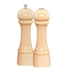 Chef Specialties 08202 8 Inch - 20cm WindsorNatural Pepper Mill Salt Mill Set