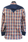 Vtg 1970s H Bar C Long Tail Western Shirt California Ranchwear Mens M Wms L Blue — photo 4