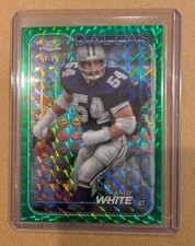 2024 Topps Chrome - Randy White #48 Green Geometric Refractor /99 Dallas Cowboys