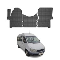 Omac Gummi FußMatten FüR Mercedes Sprinter W906 2006-2018 Automatten Schwarz 3X