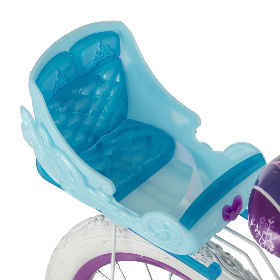 Girls Frozen 16 Inch Bicycle Kids Training Wheels Toddler Bike Toy Ride On Cycle - Image 4 of 4