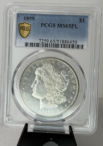 1899 Morgan Silber Dollar PCGS MS65PL Prooflike Gem