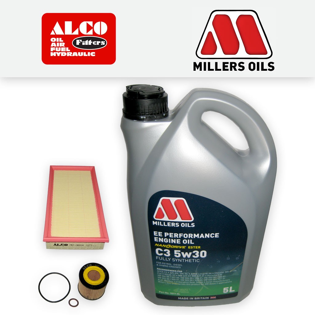 SERVICE KIT for SKODA FABIA 6Y 1.2 AZQ BME OIL AIR FILTERS +5w30 OIL (2003-2008)