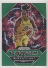2021 Panini Prizm WNBA Fireworks Green Prizm Nneka Ogwumike #17 0jr1