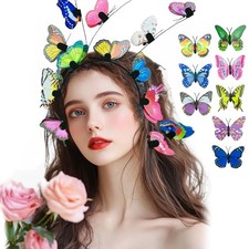 Butterfly Fascinator Headbands for Women Monarch Derby Butterfly Headpiece