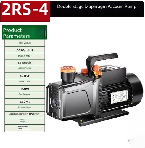Pompa Vuoto 220V Rotante Vane Pompa Vuoto Aria Condizionata Riparazione Refrigerante - Foto 26 di 27