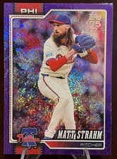 2026 Topps Series 1 Matt Strahm Purple Holo Foil Parallel /250 #298 Phillies SP