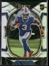 2022 Panini Select #100 Damar Hamlin Silver Prizm