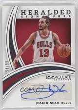 2021-22 Panini Immaculate Heralded Signatures 58/99 Joakim Noah #HS-JKN Auto e0h
