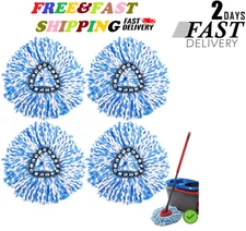 4 Pack Spin Mop Refills O-Cedar Rinse Clean 2-Tank System Replacement Heads