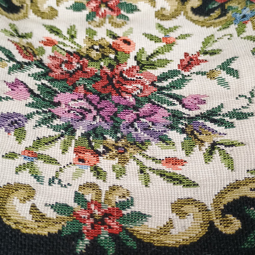 Vtg Pr Needlepoint Tapestry Coin Purse Cigarette Case Kisslock Lucite/Celuloid - Picture 11 of 16