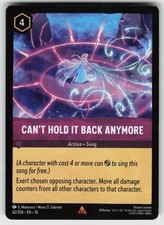 Can't Hold It Back Anymore [Foil] #62 Prices | Lorcana Whispers in