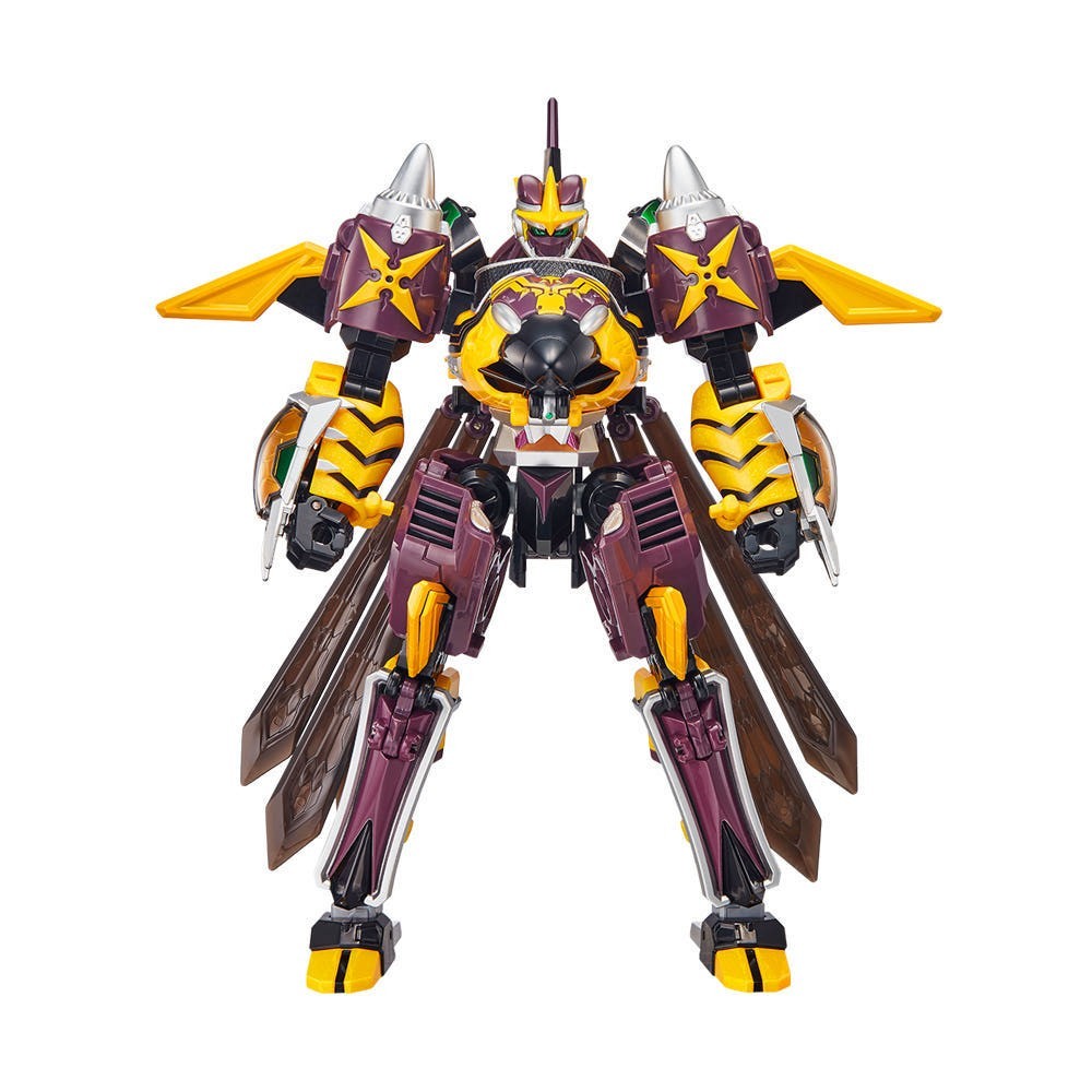 Metal Cardbot W PHANTOM HORNET Transforming Helicopter Robot