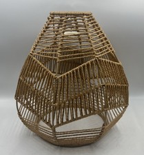 Ceiling Light Shade Natural Rattan Wicker Globe Pendant Lampshade BoHo Retro New