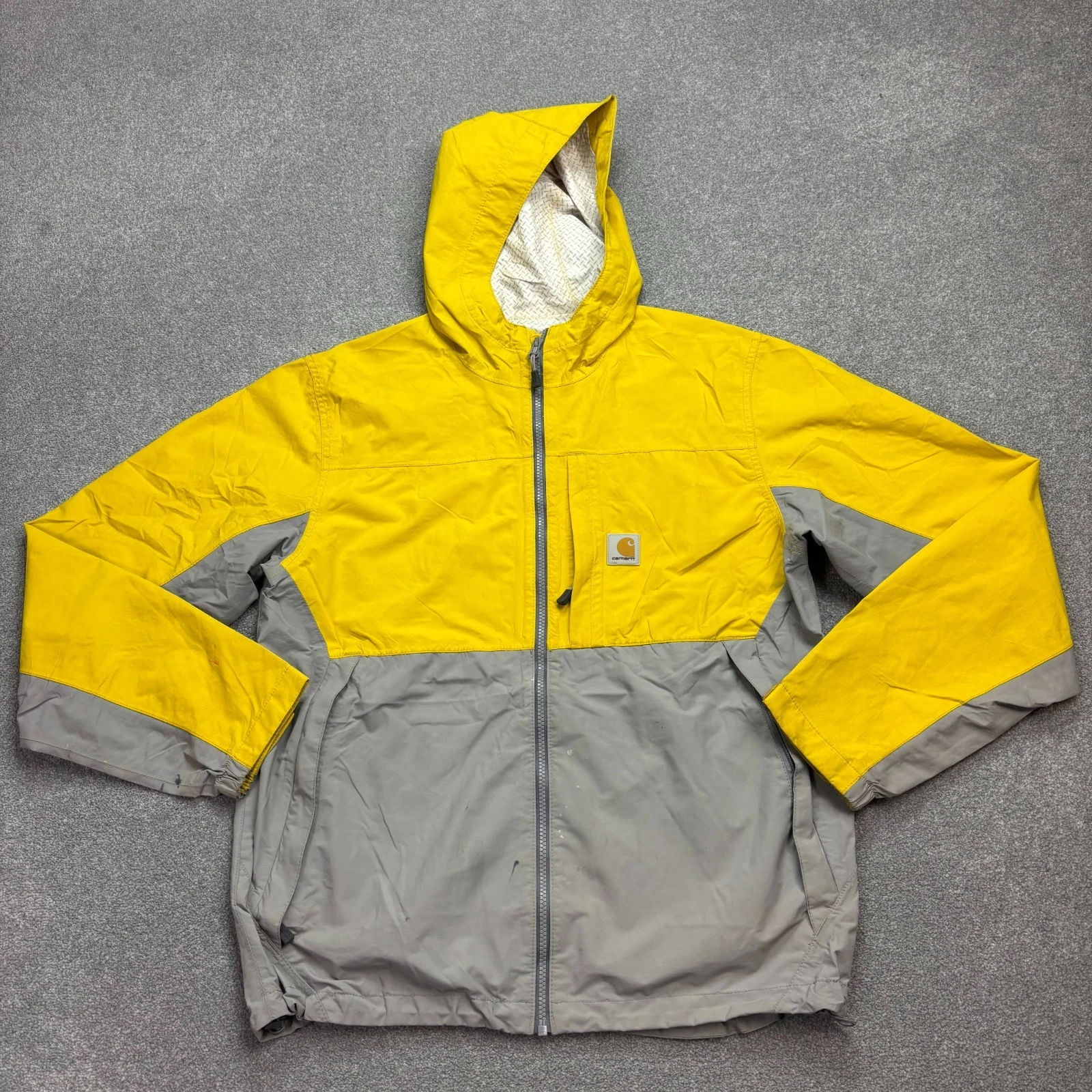 Carhartt Jacket Adult Medium Grey Storm Defender Work Hood Windbreaker Rain Men*
Opens in a new wind