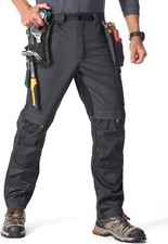 Men's Work Trousers Durable Stretch Cargo Construction Trousers Heavy Duty Safet