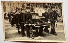 orig. Foto AK Herne Westfalen Beerdigung Bergmänner um 1940