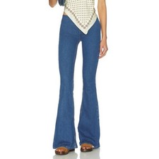 Free People Penny Pull On Flare Jean in Riviera Size 30