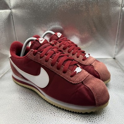 Size 9 Nike Cortez Basic Nylon Team Red/White Athletic Sneakers 819720-603