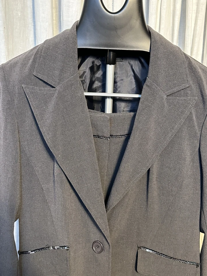 Pantalón Courtenay Mujer Gris Tejido/Lentejuelas Talla 10 Usado Foto 2 de 4