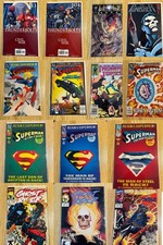 💥RARE HUGE Vintage Comic Lot 16 Marvel DC Superman Reign Ghost Rider Supergirl