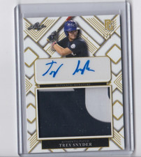 TREY SNYDER '23 LEAF PERFECT GAME NATIONAL SHOWCASE ROOKIE JERSEY AUTOGRAPH #1/6