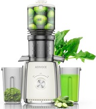 Cold Press Juicer, Extra Large Feed Chute Slow Masticating Juicer, 250W ...