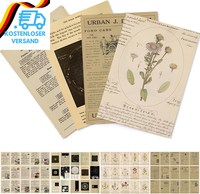 120 BläTter Vintage Scrapbooking Papier Scrapbooking Papier Deko 4 Themen Set Ni
