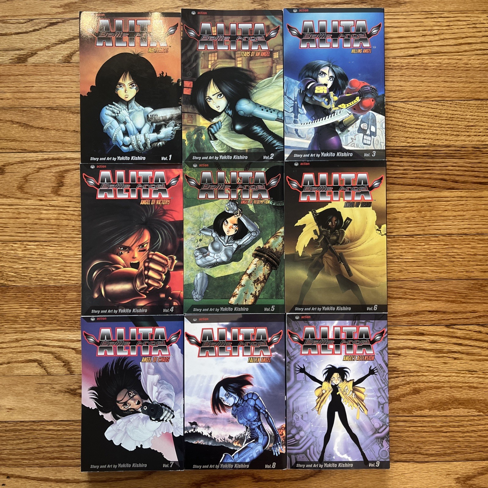 Battle Angel Alita Serie Original Completa Vol. Lote manga 1-9 VIZ Media