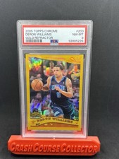 2005 Topps Chrome #200 Deron Williams Rookie /99 GOLD REFRACTOR PSA 8